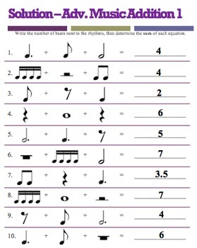 piano eighth rest worksheet