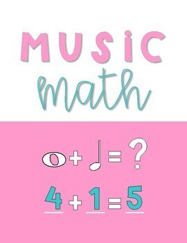 Preview of Music Math v.1 Print and Go Cross Curricular Worksheets