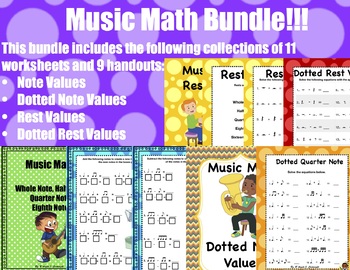 Preview of Music Math (Bundle)