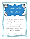 Music Math Dice Game!
