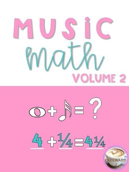 Preview of Music Math v.2 Print and Go Cross Curricular Basic Operations with Fractions