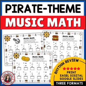 Preview of Music Math with a Pirate Theme