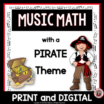 Preview of Music Math Worksheets - Rhythm Music Activities - Elementary Music Sub Plans