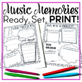 Music Memories {EDITABLE Ready Set Print!}