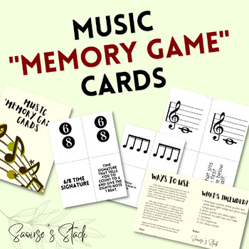 Preview of Music "Memory Game" Cards