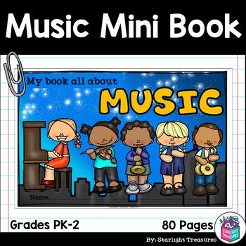 Preview of Music Mini Book for Early Readers (Notes, Rests, Symbols, Genres, & Instruments)