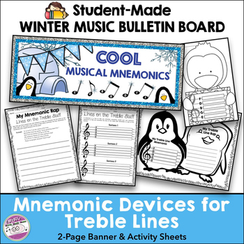 Preview of Winter Music Bulletin Board (Student-Made) & Activity Sheets
