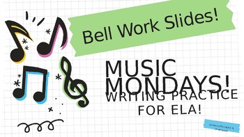 Preview of Bell Ringers Music Mondays