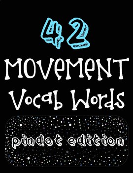 Preview of Music & Movement Word Wall Vocabulary