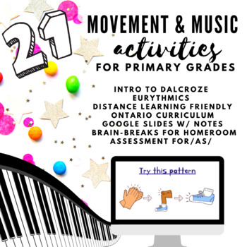 Preview of Music & Movement for PRIMARY *GOOGLE SLIDES*