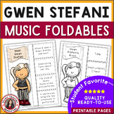 Musician Gwen Stefani: Music Listening and Research Foldables