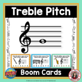 Music Name the Treble Pitch BOOM Cards™ - Digital Task Cards