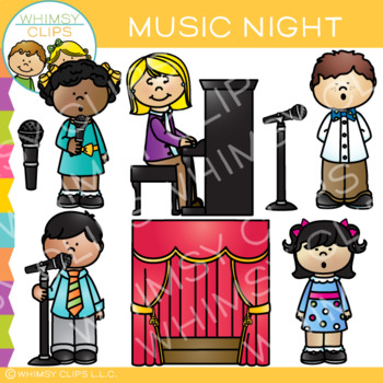 Preview of School Music Night Clip Art