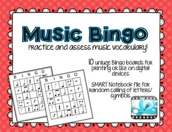 Preview of Music Notation Bingo SMART Software + iPads!