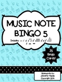 Music Note Bingo 5:  Triplet