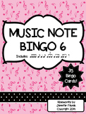 Music Note Bingo 6:  Tiri-Ti, Ti-Tiri, Eighth Rest