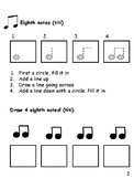 Music Note Drawing Practice (K-2)