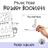 Music Note Worksheet Booklets - Note Value Emergent Reader