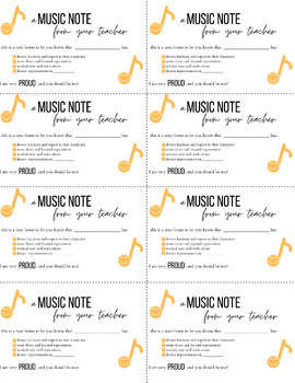 Preview of Music Note Happy Mail