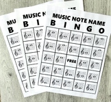 Music Note Name Bingo Perfect Music Theory Review Game