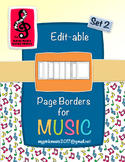 Music Note Page Borders for ALL Music Teachers (set #2)