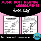 Music Note Reading Assessment - Treble Clef