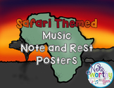 Music Note and Rest Posters Safari