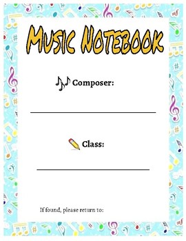 Preview of Music Notebook Covers
