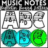 Music Notes Alphabet Bulletin Board Letters
