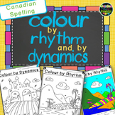 Music Notes - Colour by Rhythm and Dynamics - Canadian