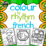 Music Notes - Colour by Rhythm- French - Ti, Titi, Ta, Rest