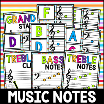 Music Notes Matching Flashcards! Summer Activities, Rainbows by Agee ...