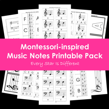 Preview of Music Notes Printable Pack