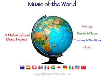 Preview of Music Of The World: Multicultural Music (History, Geography, Social Studies)