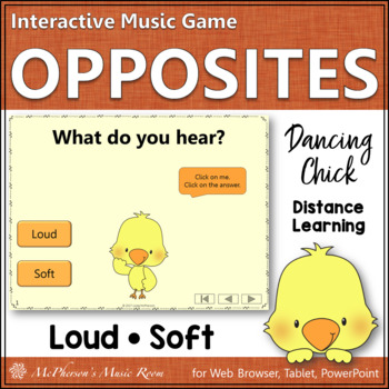 Preview of Spring Music Dynamics ~ Loud and Soft Interactive Music Game {Dancing Chick}