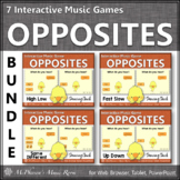 Spring Music Opposites & Comparatives ~ Interactive Music 