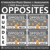 Interactive Music Games Music Opposites & Comparatives Bun