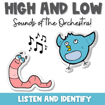 Preview of High and Low Music Opposites Game | Interactive Assessment for Elementary Music