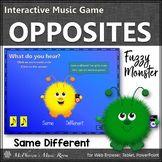 Music Opposites Same or Different Interactive Music Game {