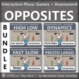 Music Opposites and Comparatives Interactive Music Games {