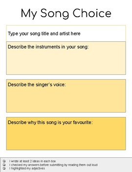 creative writing music ks2