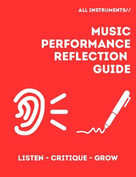 Preview of Music Performance Reflection Guide - Music Performance Critique