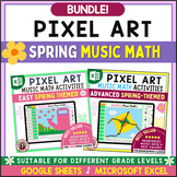 Spring Music Coloring Pages - Pixel Art Activities – Rhyth