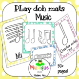 Music Play-doh mats