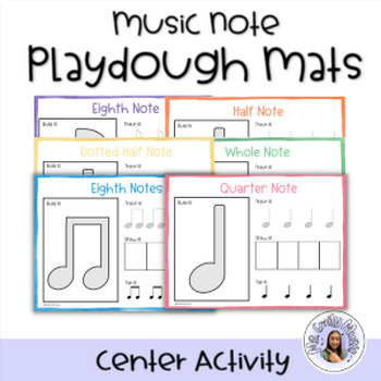 Preview of Music Playdough Mats - Piano and Elementary Music Activities