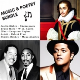 Music & Poetry Bundle -Justin Bieber, Shakespeare, Langsto
