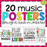 Music Posters (Bright and Modern Music Classroom Decor)