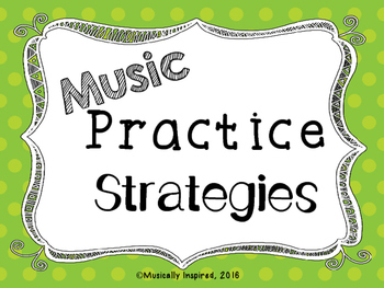 Preview of Music Practice Strategy Posters