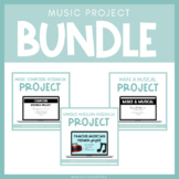 Music Project Bundle for Google Slides™ | Distance Learning