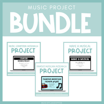 Preview of Music Project Bundle for Google Slides™ | Distance Learning